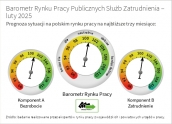 Barometr Rynku Pracy Publicznych Służb Zatrudnienia – luty 2025
