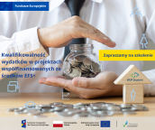 26 sierpnia 2025 r. zapraszamy na szkolenie pn.  “Kwalifikowalność wydatków w projektach współfinansowanych ze środków EFS+”