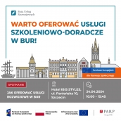 Warto oferować usługi szkoleniowo-doradcze w BUR – zapraszamy na spotkanie w Szczecinie