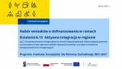 Działanie 6.13 Aktywna integracja w regionie – typ 2 (CIS, KIS, ZAZ, WTZ) - podsumowanie po spotkaniu informacyjnym on-line