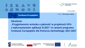 Pierwsze w tym roku szkolenie z zakresu przygotowania wniosku o płatność w projektach EFS+ z wykorzystaniem aplikacji SL2021 za nami