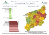 Wskaźnik bezrobocia rejestrowanego w gminach województwa zachodniopomorskiego w końcu lipca 2017 r.