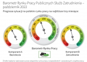 Barometr Europejskiego Rynku Pracy Październik 2022 - dane dla Polski