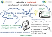 Startuj i działaj 50+ Bezpłatne zajęcia komputerowe