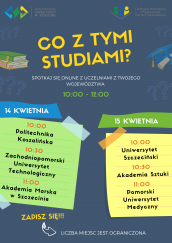 „Co z tymi studiami?” bezpłatne wydarzenie online dla osób zainteresowanych ofertą zachodniopomorskich szkół wyższych