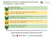 Bezpłatne warsztaty i spotkania informacyjne w Koszalinie – marzec 2018 r.