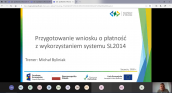 Szkolenie w formie online pn. „Przygotowanie wniosku o płatność z wykorzystaniem systemu L2014” zrealizowane