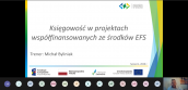 Informacja po szkoleniu pn. „Księgowość w projektach współfinansowanych ze środków EFS”