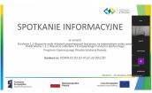 Działanie 1.2.1 - Spotkanie informacyjne on-line