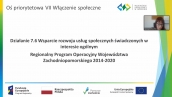 Działanie 7.6 - Informacja po spotkaniu online