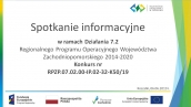 Działanie 7.2 – spotkanie  dotyczące naboru wniosków - Koszalin