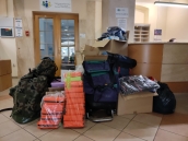 Zbiórka rzeczy dla ochotników udających się na Ukrainę