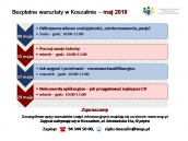 Bezpłatne warsztaty w Koszalinie – maj 2018 r.