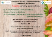 Październik 2019 - bezpłatne warsztaty w Centrum Informacji i Planowania Kariery Zawodowej w Koszalinie