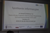 Działanie 7.6 Typ 2 – spotkanie dotyczące naboru wniosków - Szczecin